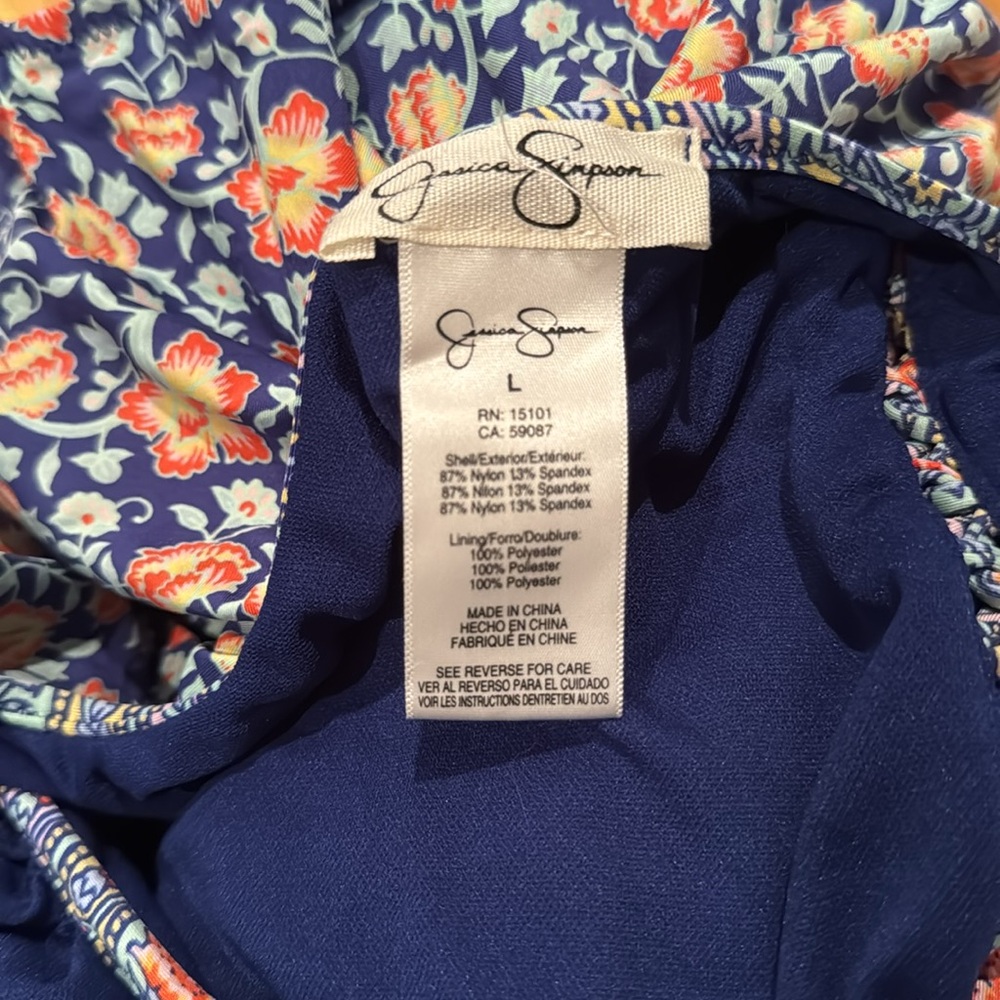 Jessica Simpson Multicolor Patterned Swimsuit - Picture 5 of 5
